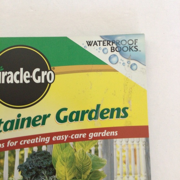 MIRACLE GRO CONTAINER GARDEN HOW TO WATERPROOF BOOK NWT - Picture 3 of 16